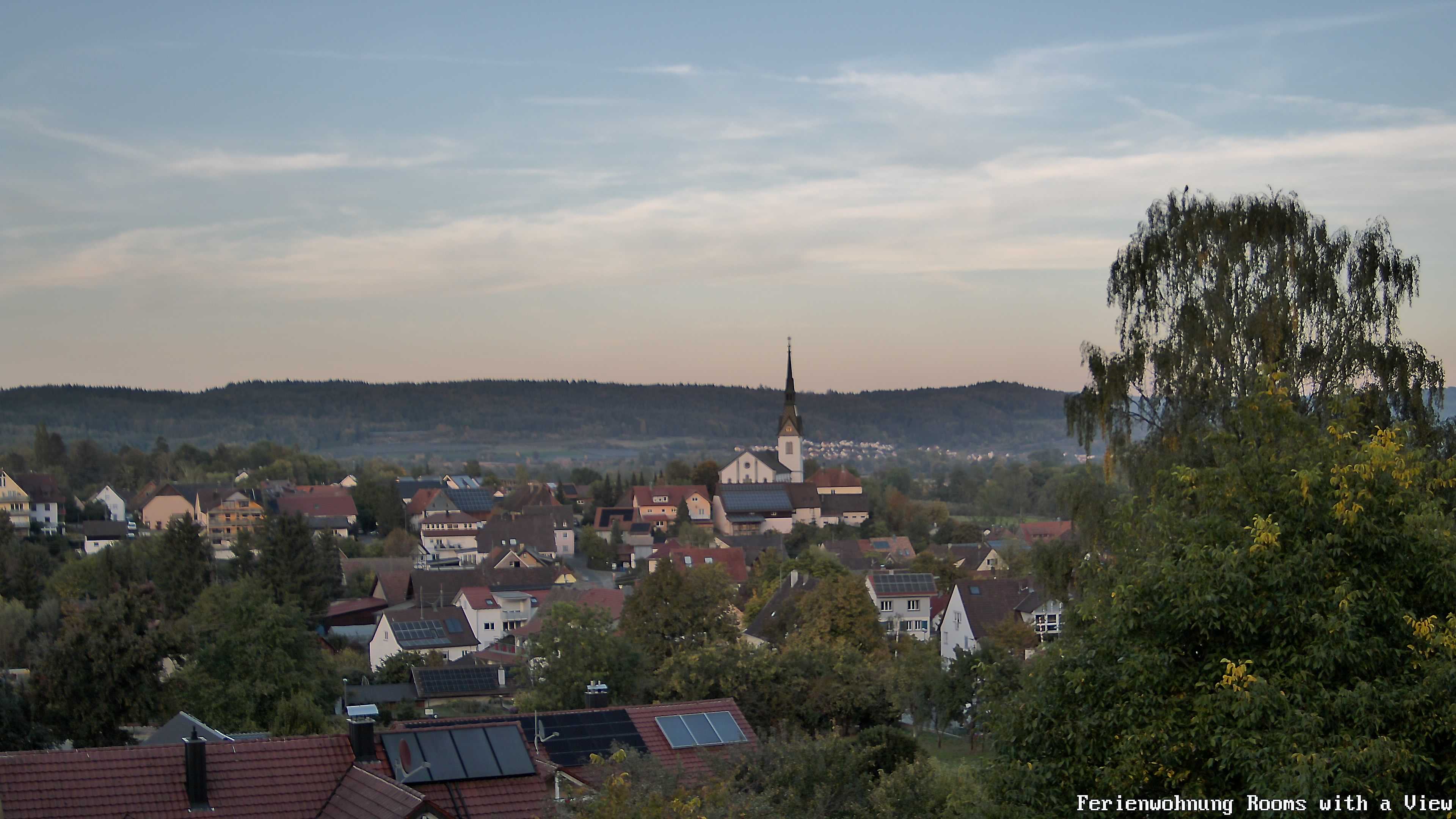 Webcam Wahlwies – Tagesbild, Ausblick über das Dorf und die Umgebung